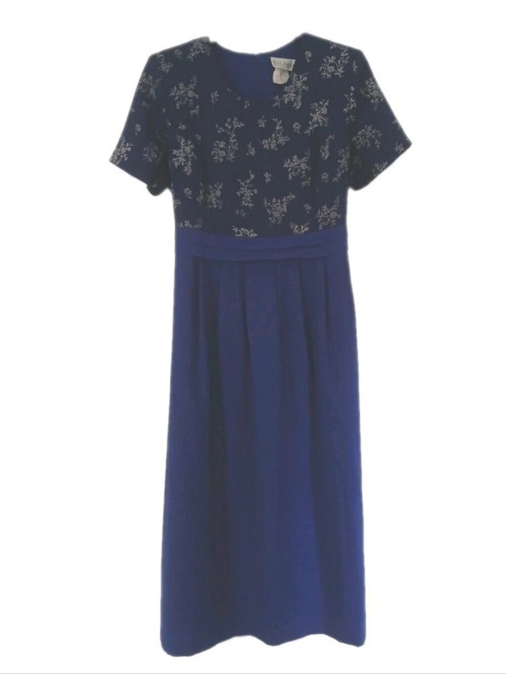 Miss Dorby Size 18 Dress Bright Royal Blue  Short Sleeves Maxi